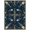 Navy Blue Rust Orange, Pattern 18, variant on ODIKA Fish Fishing Vintage Lure Trout Tackle Border Bathroom Doormat for Playroom, Bedroom, Reading Nook, Pet Friendly & Kids Safe Play