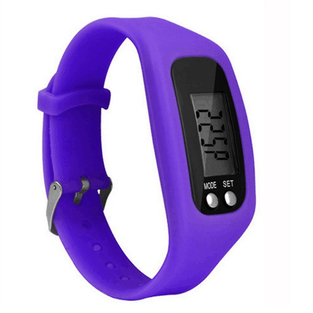 Kids Pedometer Watch With Lcd Display Step Counter Walking Fitness Tracker Wrist Band Walmart