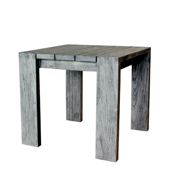 Padmas Plantation OL-RAL06 21.75 x 23.75 x 23.75 in. Outdoor Ralph Reclaimed Teak End Table - Natural