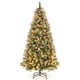 thumbnail image 2 of Árbol de Navidad Artificial Costway 195cm con Luces LED Blancas Cálidas Verde y Blanco, 2 of 10