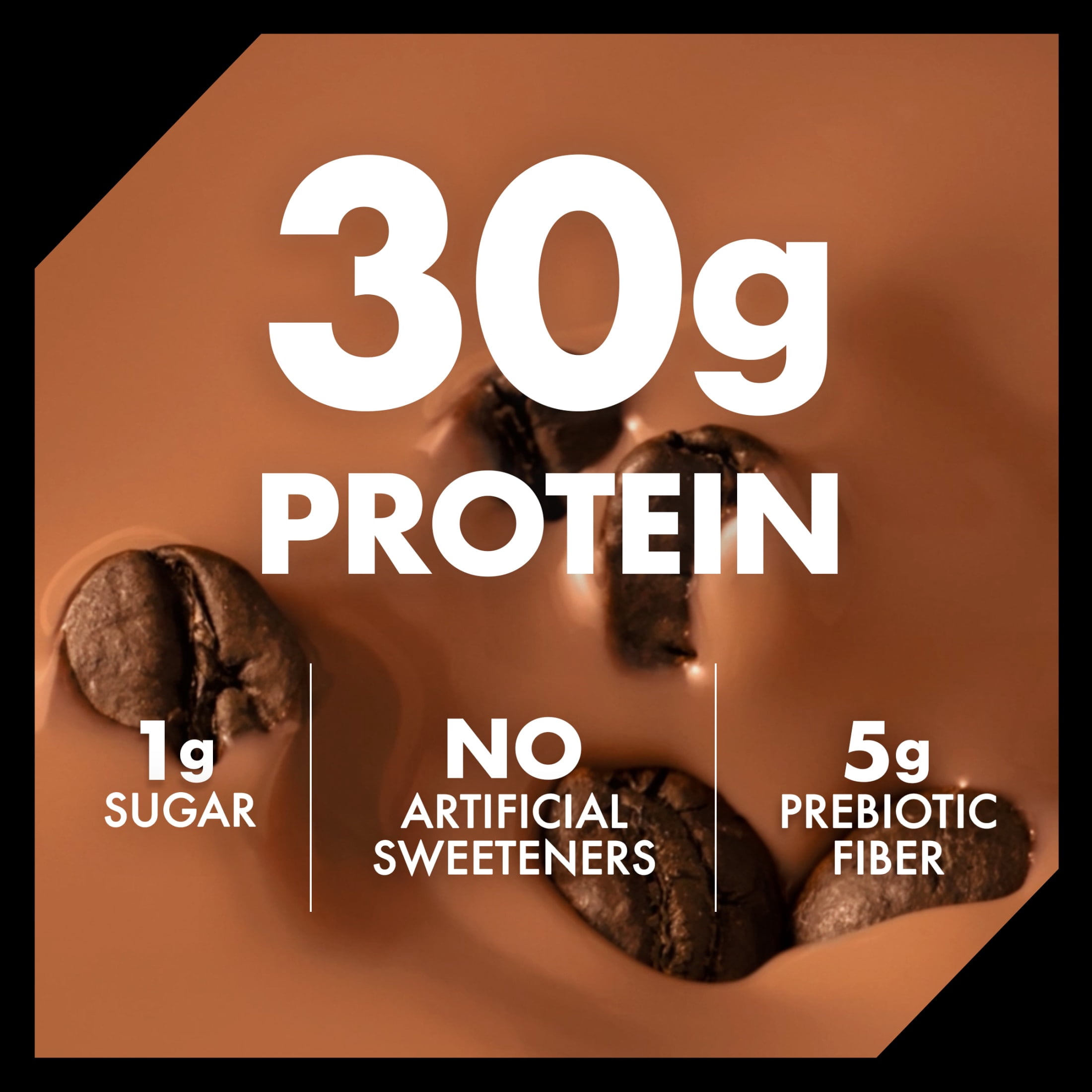 Oikos 30g Protein Shake, Mocha Latte, Shelf Stable, 12 fl oz, 4 Count Bottles