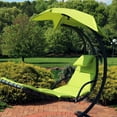 thumbnail image 4 of Sunnydaze 27" x 88.5" Apple Green Outdoor Hanging Lounge Chair Replacement Cushion, 4 of 6