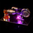 thumbnail image 1 of High Temperature Resistance Stirling Engine, Bright Experiment Model, Racture Resistance For Kids Adults, 1 of 8