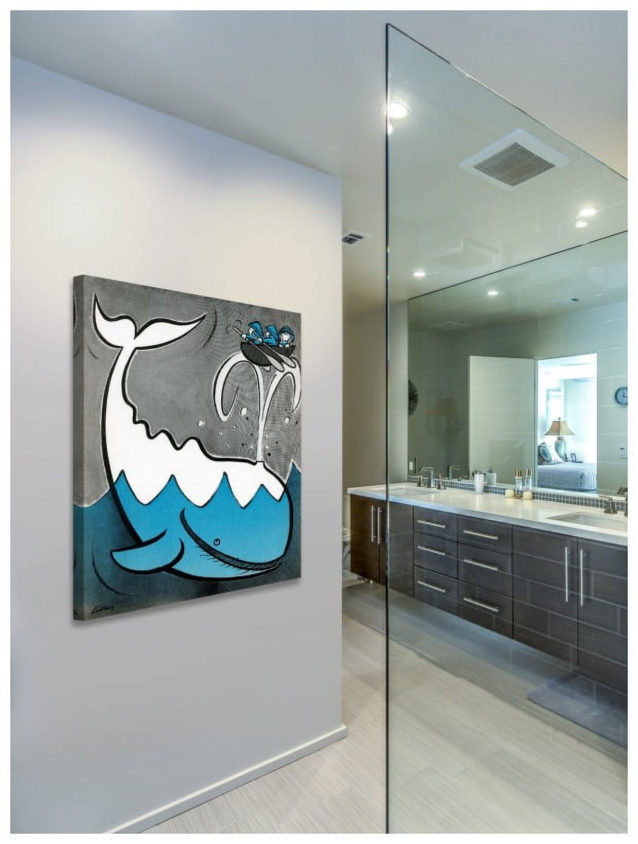 Marmont Hill "Big Whale" by Curtis Painting Print on Canvas