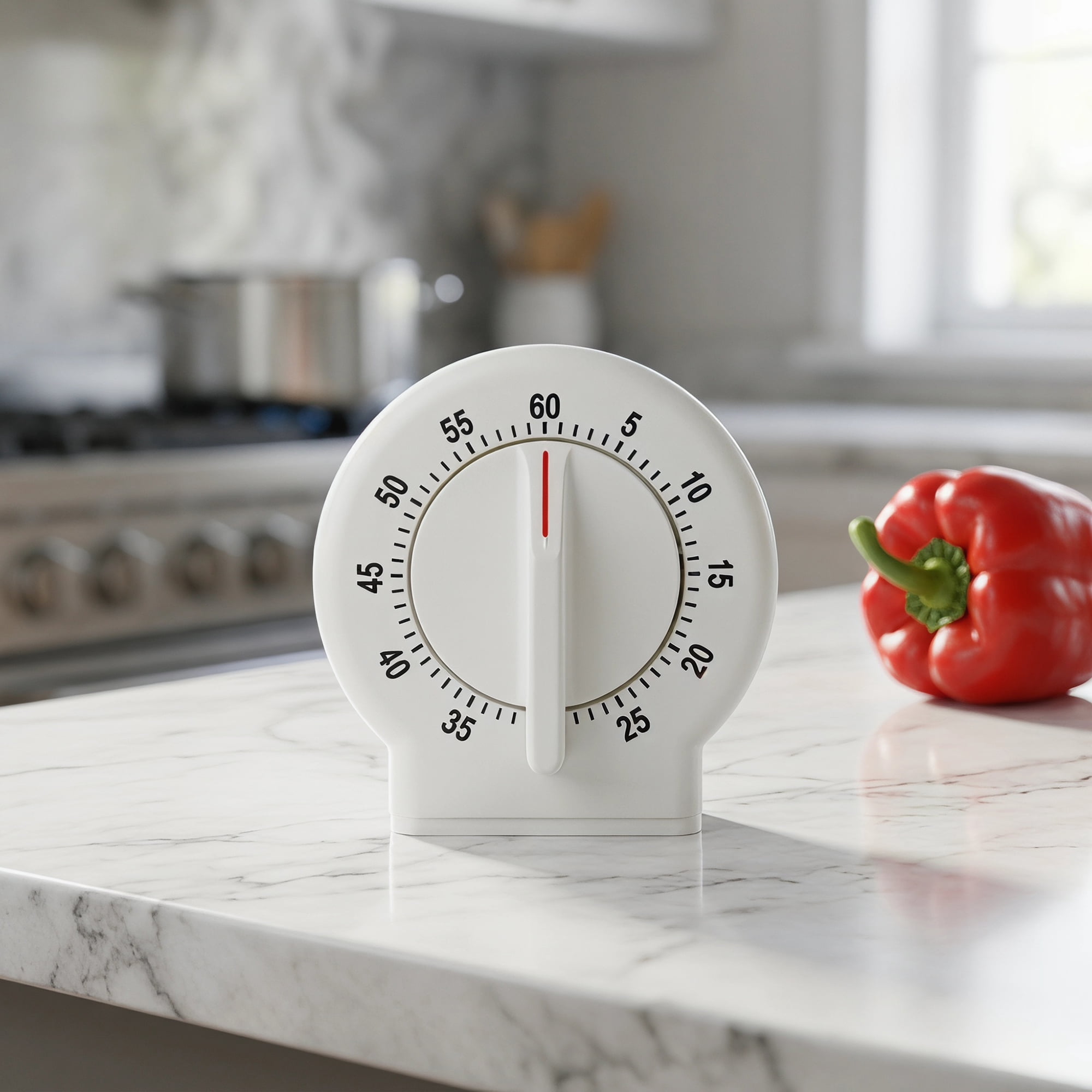 Unique Bargains 60 Minute Kitchen Digital Visual Timer for Cooking White-A