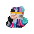 thumbnail image 2 of Wonder Nation Girls Socks, 15-Pack, Sizes S-L, 2 of 3