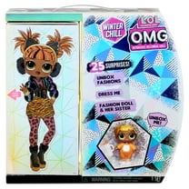 LOL Surprise OMG Winter Chill Missy Meow Fashion Doll & Baby Cat Doll with 25 Surprises, Great Gift for Kids Ages 4 5 6