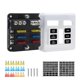 thumbnail image 3 of KAIYANG Bloque portafusibles de cuchilla con bus negativo de 6/12 vías con indicador LED, cubierta a prueba de humedad para embarcaciones de 12 V y automóviles, 3 of 5