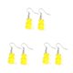 thumbnail image 4 of Minnieouse Gancho para la oreja Forma de oso Pendiente de gota Colgante Colgante Pendientes colgantes Amarillo Type1 NO1, 4 of 6