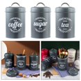thumbnail image 5 of Set of 3 Pcs/set Kitchen Canister Set with Lids Sugar Tins Gray, 5 of 9