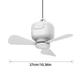 thumbnail image 5 of USB 5V Portable Ceiling Fan Hanging Ceiling Fan Camping Tent Fan 3 Leaves for Outdoor Gazebos Camping Ceiling Fan, 5 of 12
