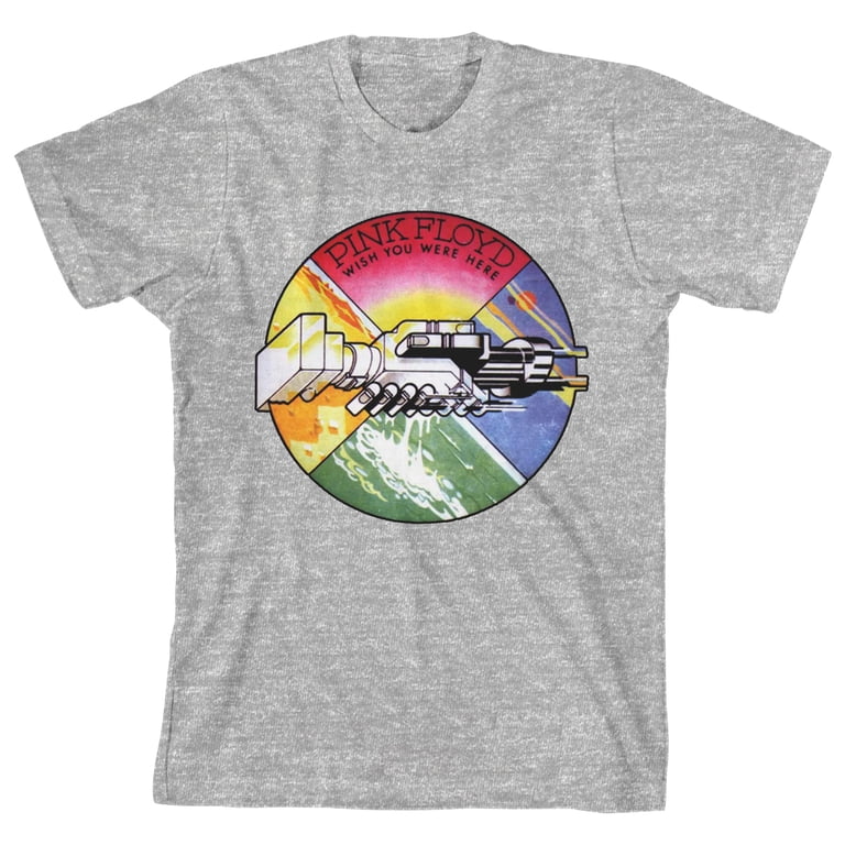 Pink Floyd Wish You Were Here Album Art Boy's Heather Gray T-shirt