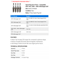 thumbnail image 2 of Spark Plug Set 4 Piece - Compatible with 1993, 2000 - 2006 Volkswagen Golf 2001 2002 2003 2004 2005, 2 of 2