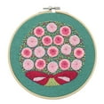 thumbnail image 4 of Floral Stamped Embroidery Kit, Fabric Craft Supply, DIY Project, Beginner-Friendly, Home Decor, Artistic Design, Sewing Hobby, Quilting Patterns, Lightweight Material, Creative Gift, Akmoler, 4 of 8