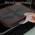 Qtmnekly Nonstick Silicone Baking Mat Heat Oven Sheet Liner Pad Rolling