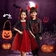 thumbnail image 2 of Disfraz de Halloween de Disney para niños y niñas, conjunto de vestido de fiesta de vampiro, ropa de fantasía para fiesta de carnaval, vestido de fantasma, 2 of 5