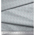 thumbnail image 2 of Soimoi Polyester Crepe Fabric Leaves & Floral Small Fabric Prints by Yard 52 Inch Wide, 2 of 3