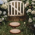 thumbnail image 2 of OULII Pierre de Marche en Bois pour Jardin Style Naturel 1 Pcs, 2 of 7