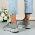 thumbnail image 6 of Sopiago Womens Sneakers Womens Walking Shoes Athletic Sneakers Comfortable Lightweight Shoes Gym Running Work Casual Shoes Grey,40, 6 of 6