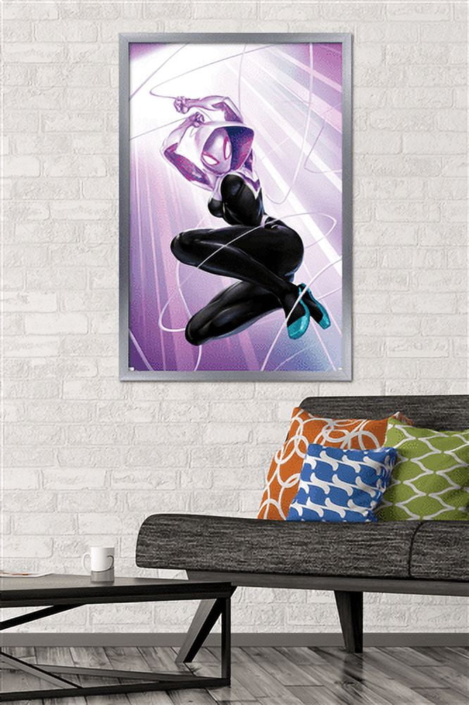 Marvel Comics - Ghost Spider - Ghost Spider #1 Wall Poster, 22.375" x 34", Framed