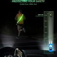thumbnail image 4 of EIGTHTAIL LED Reflective Belt Sash Walking Gear  Reflective Vest Running Gear USB Rechargeable LED Light Up Vest High Visibility Safety Lights for Walkers at, 4 of 5