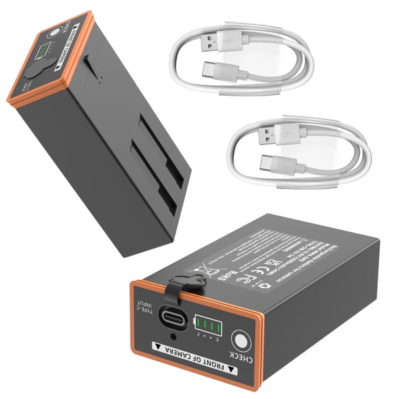 2 Pack Power Mag Rechargeable Lithium-Ion Battery Compatible with Moultrie Edge, Edge 2, Edge Pro, Edge 2 Pro, Edge 3 Series Cellular Trail Camera-Ca