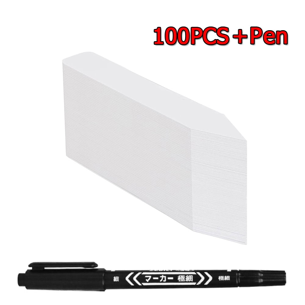 4 Inch Plastic Plant Name Tags with Marking Pen for Seedlings