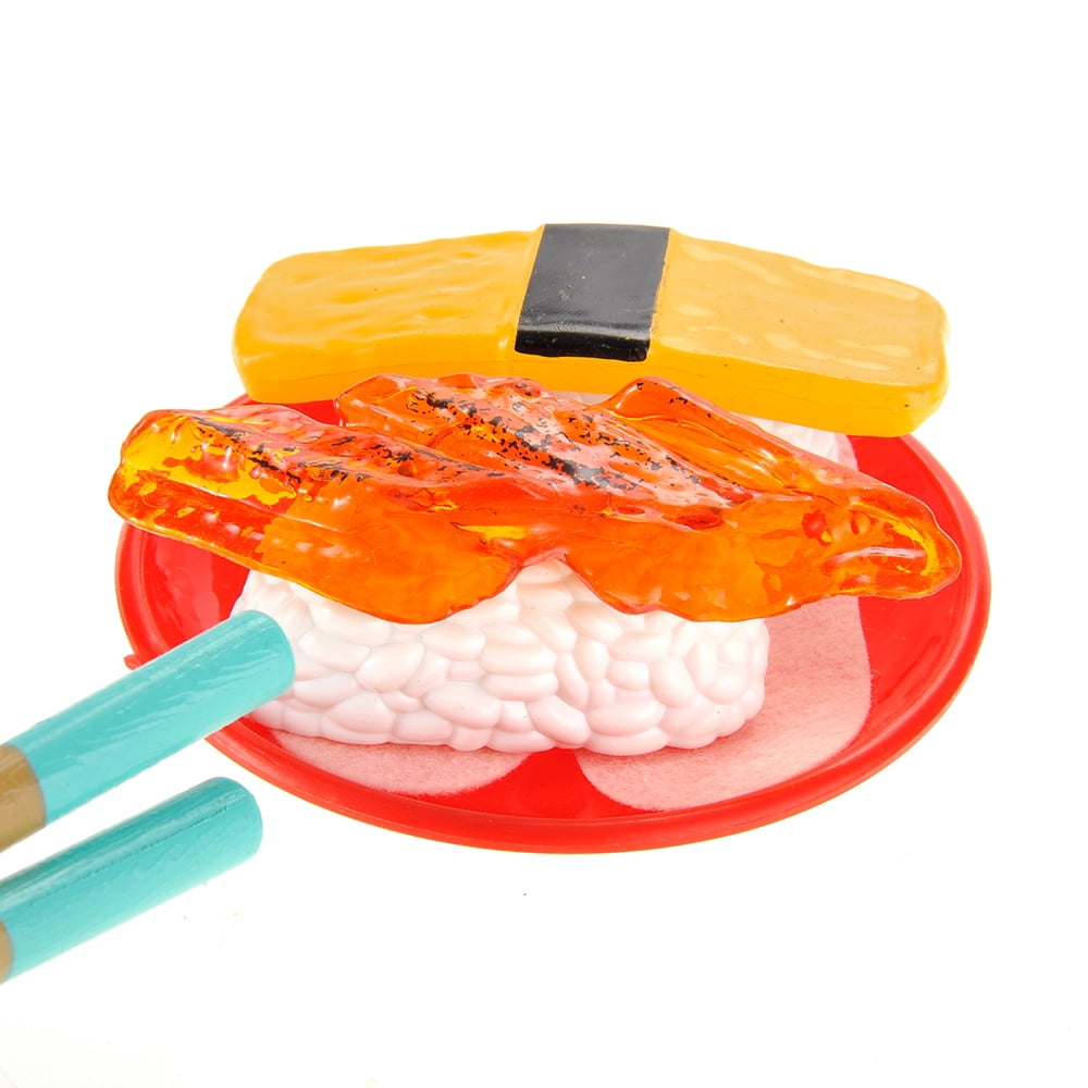 PlayWorld Japanese Sushi Dinner Bento Box Pretend Play Cutting Food Set 21pcs
