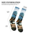thumbnail image 4 of Pofeuu Lake Forest Dinosaur A Print Compression Socks for Women & Men Circulation - Best Support for Nurses,Running,Athletic,Sports, 4 of 7