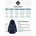thumbnail image 7 of Wantdo Women's Big and Tall Winter Coat Thicken Puffer Jacket with Hood Windproof Puffy Coat Navy 5XL, 7 of 7