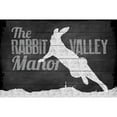 thumbnail image 3 of Marmont Hill "Rabbit Valley Manor" Painting Art Print On White Wood, 45.0" x 1.5", 3 of 5