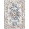 thumbnail image 5 of SIXHOME 4'x6' Area Rugs for Living Room Washable Rug Vintage Tribal Living Room Rug Soft Distressed Indoor Carpet Retro Country Rug for Bedroom Playroom Dining Room Kitchen Foldable Nonslip Rug Blue, 5 of 7