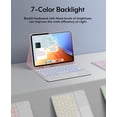 thumbnail image 4 of Funda con teclado CHESONA para iPad Air de 11 pulgadas con retroiluminación en 7 colores, 4 of 8