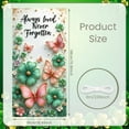 thumbnail image 2 of Floral Theme Memorial Banner Pink Butterfly Remembrance Display Green Flower Gold Star Sympathy Backdrop for Memorial Service Funeral Decoration Remembrance Ceremony, 2 of 9