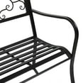 thumbnail image 3 of SalonMore Park Bench 51" Art Powder Coated Cast Iron Bench, 3 of 10