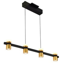 VONN Ferro 34" Height Adjustable ETL Certified Integrated LED Chandelier Black