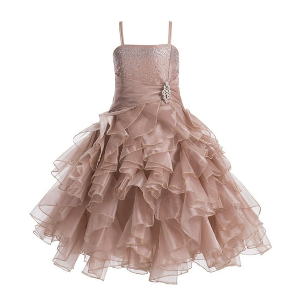 rose gold flower girl dress walmart