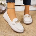 thumbnail image 2 of Women's Slip On Loafer Flats,Soft PU Flat Comfort Shoes All-Match Casual Daily Walking Shoes Gray 7.5, 2 of 6