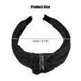 thumbnail image 2 of Unique Bargains 1 Pcs Hairband for Women Faux Leather Knotted Headband Black 1.57 Inch Wide, 2 of 7