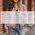 thumbnail image 3 of Xdegoge Bomber Jackets for Women Fall Plaid Stand Collar Long Sleeve Zip Up Outerwear Fall Winter Lightweight Casual Vintage Streetwear Coats Pink S, 3 of 8
