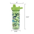 thumbnail image 6 of Your Zone 14-Ounce Plastic Water Bottle with Action Lid and Straw, Shark, Double Wall Insulated, 6 of 6