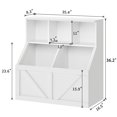 thumbnail image 5 of Kids Toy Storage Organizer, Kids Bookshelf and Toy Storage, Toddlers Bookshelf Toy Organizer for Kids Rooms Playroom Bedroom Nursery Daycare, White, 5 of 7