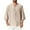Beige, variant on lmcalzta Mens T-Shirts 3/4 Sleeve Loose Fitted Cotton Linen Lightweight Summer Tshirts Solid Color,M-4XL