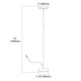 thumbnail image 2 of Dainolite 701LEDF-SB Satin Black Floor Lamp, 2 of 3