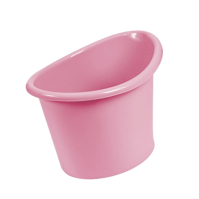 Siruishop Bath Bucket with Support Seat Infant Bathtub for Infants Newborn pink