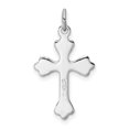 thumbnail image 4 of 925 Sterling Silver Pink Budded Croix Collier Pendentif Religieux, 4 of 8
