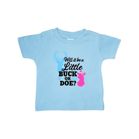 

Inktastic Gender Reveal Will It Be a Little Buck or Doe Gift Baby Girl T-Shirt