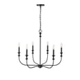 thumbnail image 6 of Millennium Lighting  Savanne 6/12 Chandelier Ceiling Light 6 - Matte Black, 6 of 6