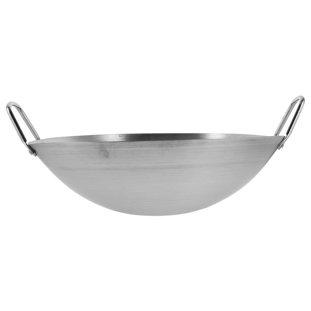 Miangastore Kitchen Frying Pan Stainless Steel Pan Cooking Pan with Handle Frying Pan