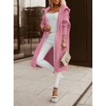 thumbnail image 4 of Women's Hooded Long Knit Cardigan Open Front Loose Sweater Coat with Pockets, 4 of 5